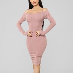 NWT Fashion Nova dress, large, light pink color